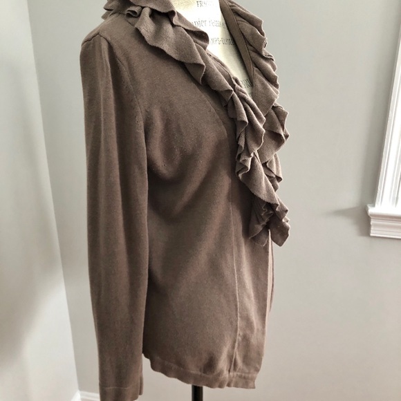 The Limited Brown Open Front Cardigan - Picture 2 of 6